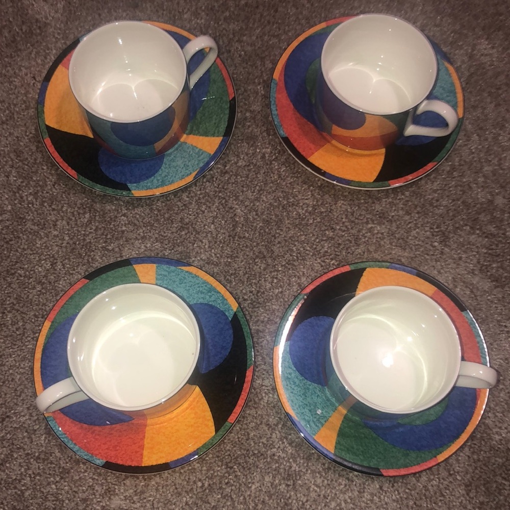 VICTORIA BEALE Coffee cups and saucers SET‎ OF 4
